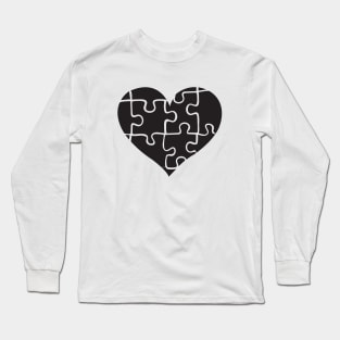 Puzzle heart Long Sleeve T-Shirt